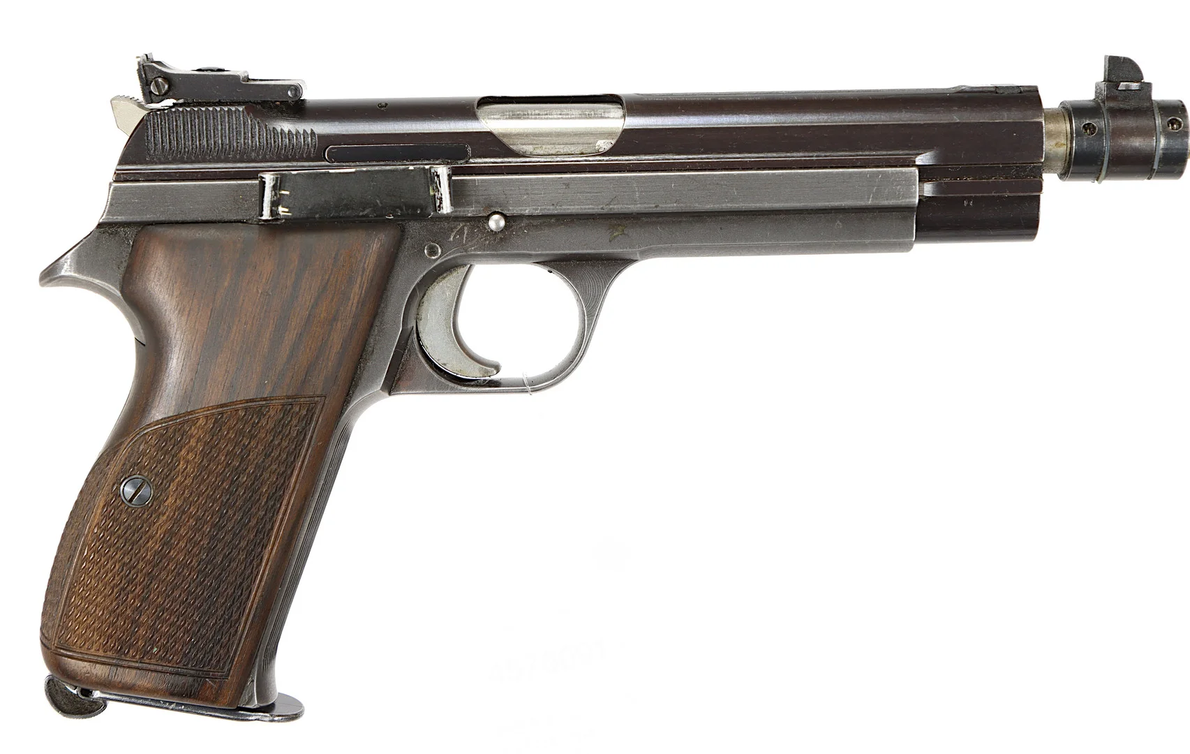 PISTOL MED EXTRA PIPA, fabrikat SIG, modell P210-5 Long-Sport, kaliber 9x19 & 7,65mmP, tillv.nr P60531. — Pistols — Walter Borg