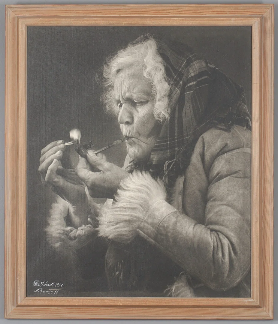 PER FORSELL. fotografi, "Mats-Kerste", signerad och numrerad 9/50, daterad 1956. — Photography — Stadsauktion Sundsvall