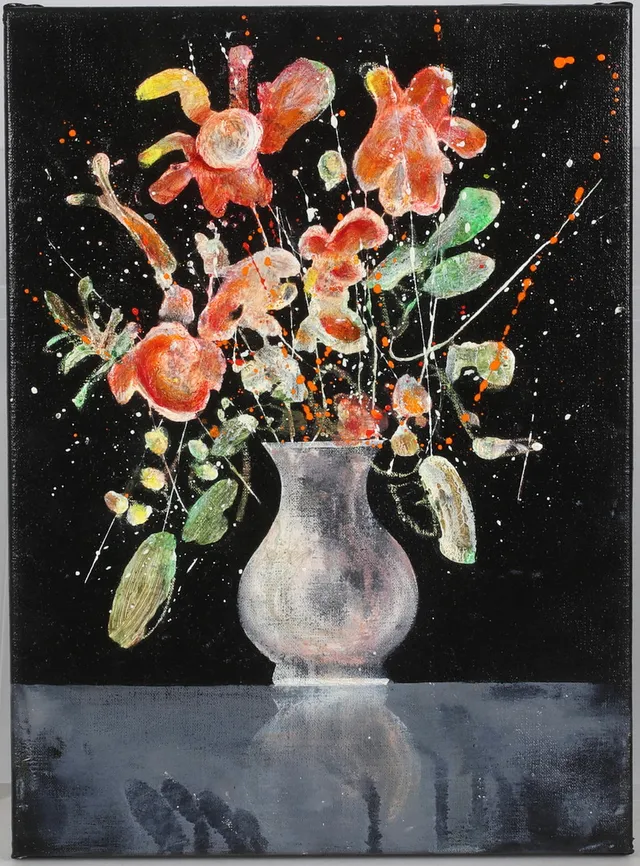 JOHAN PETTERSON. ”Bouquet”, olja på duk, signerad a tergo.