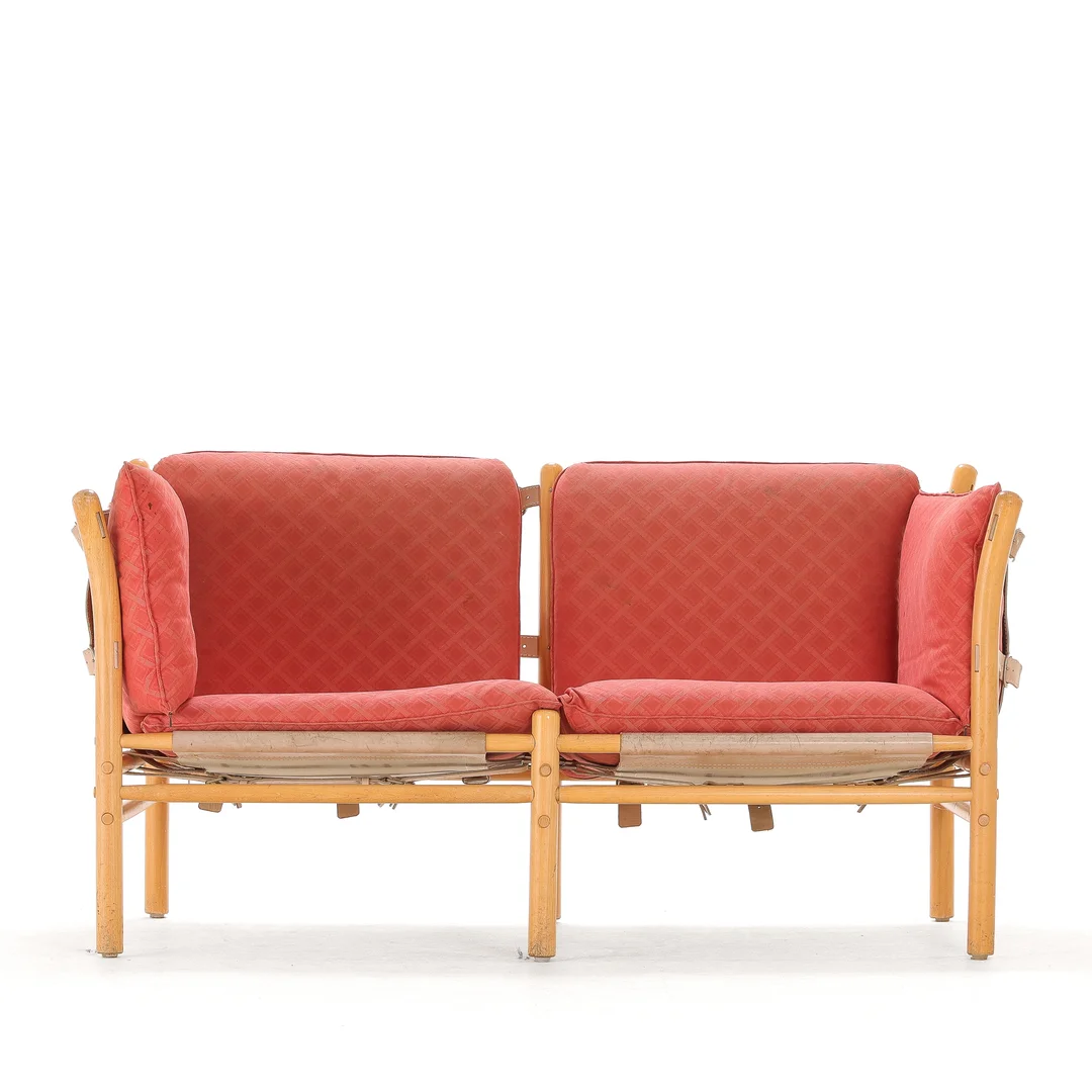 Arne Norell: 'Ilona' sofa in light leather — Furniture/Lounge suites, sofas — Lauritz
