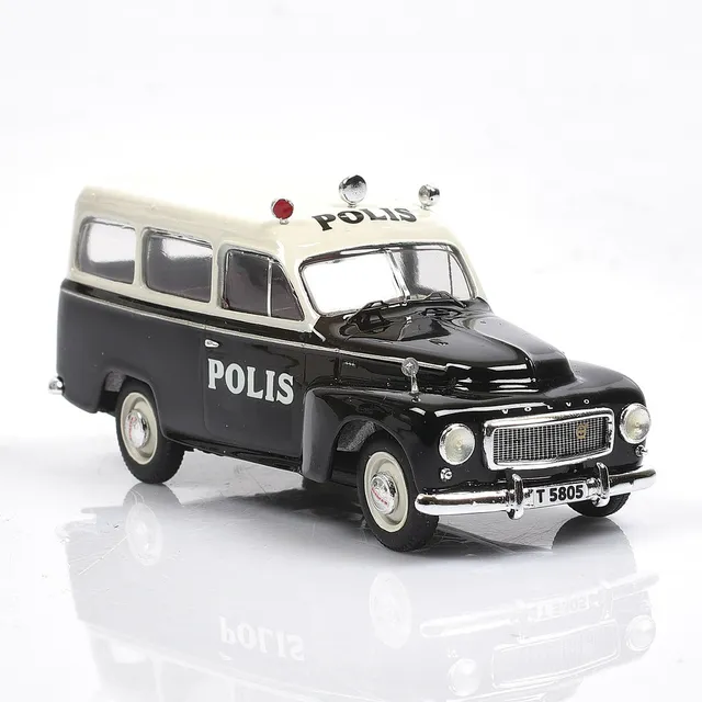 MODELLBIL, Polisbil Örebro - Volvo PV 445, 1959, numrerad 25/100, André Models. Skala 1:43.