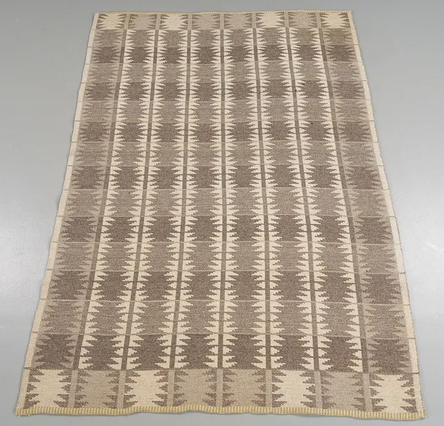 INGRID DESSAU. Matta Dubbelväv "Kardborre" Kasthall, 1960-tal. 230x158 cm.