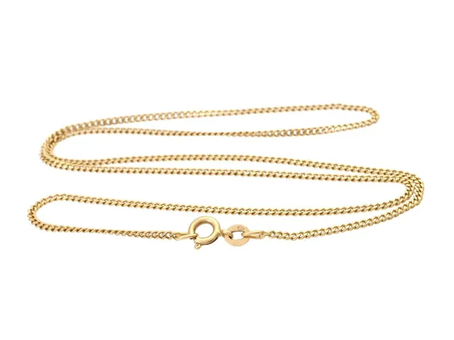 HALSKEDJA, 18K guld, pansarlänk, längd 46 cm, vikt 5,4 g.