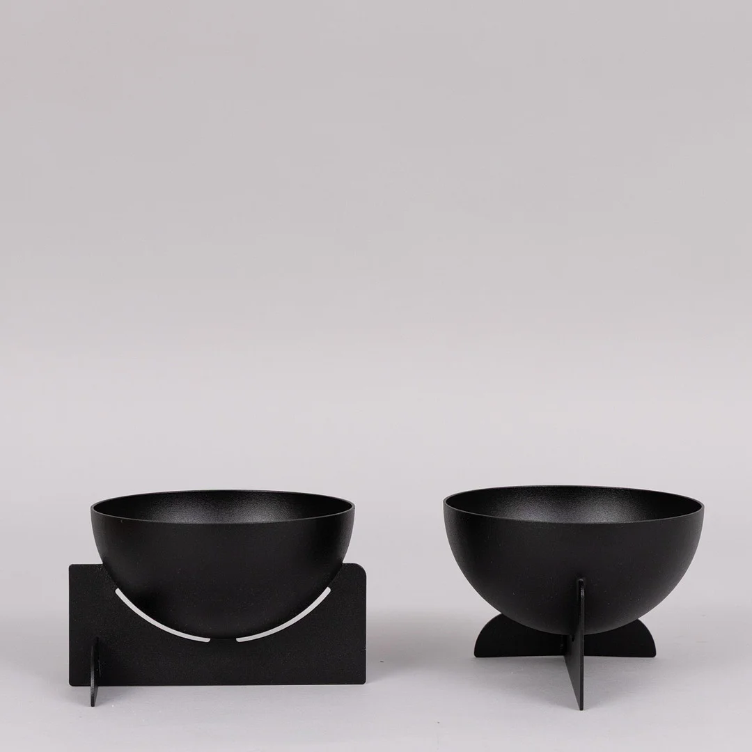 JENNY NORDBERG. Skålar, 2 stycken Open, Minus tio, Sverige. — Other metals — Garpenhus Auktioner