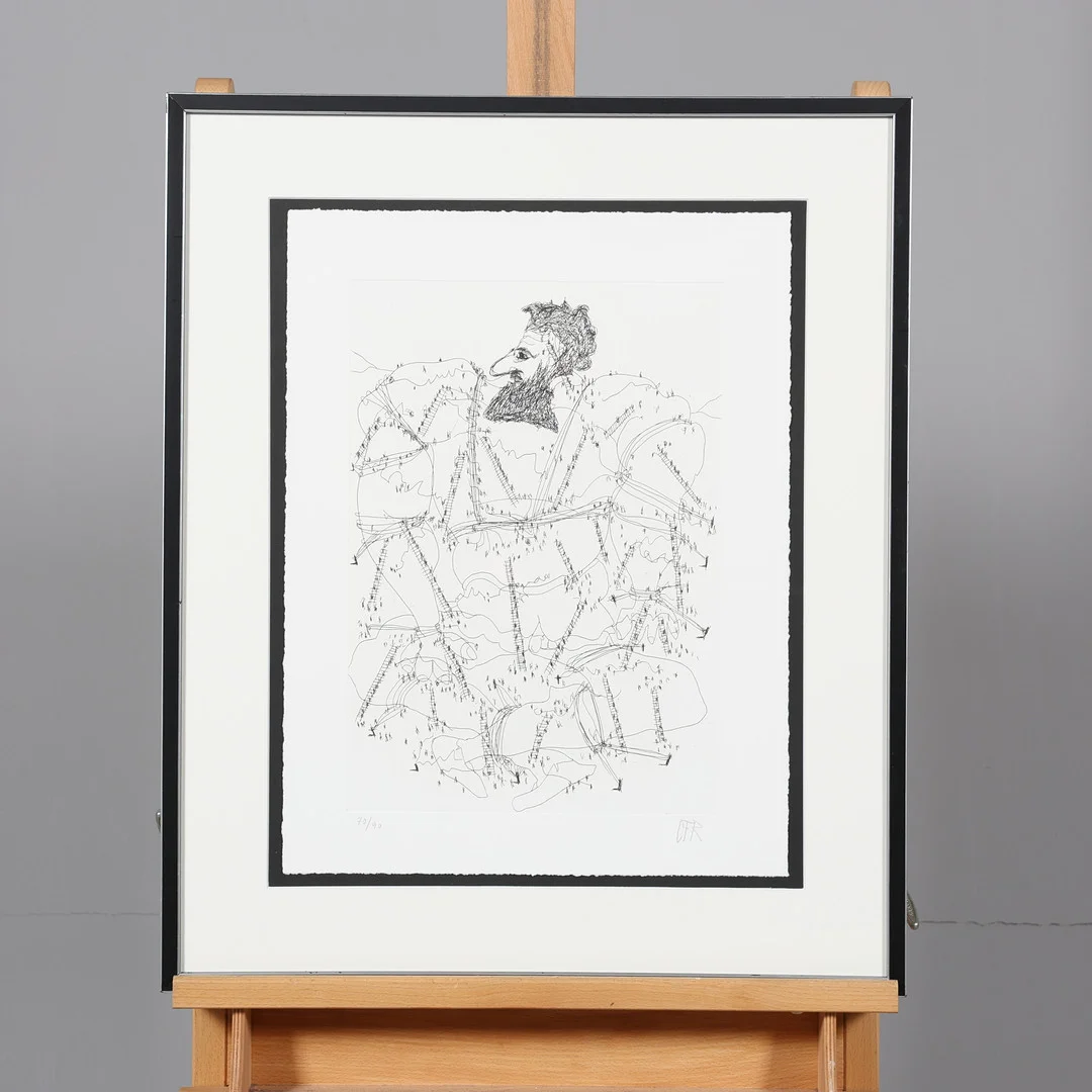 CARL FREDRIK REUTERSWÄRD. ETSNING, signerad samt numrerad 70/90. — Engravings & Prints — Borås Auktionshall