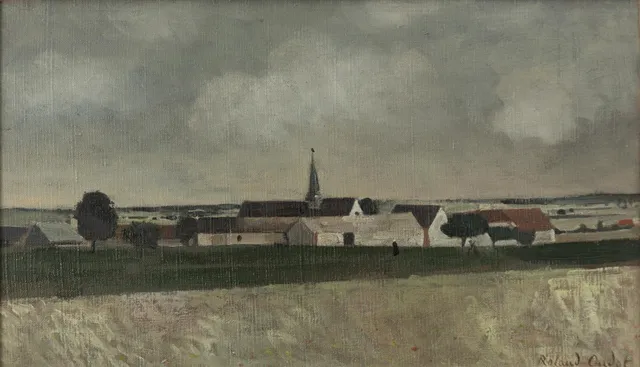 Roland Oudot, Landskap med by.
