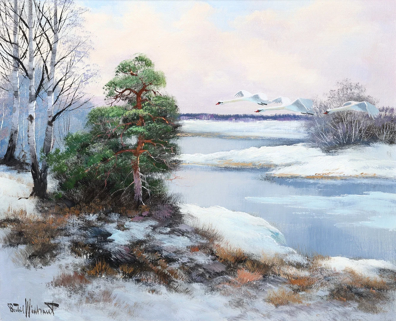 BERTIL WIDBRANDT. Olja på duk, signerad. — Paintings — Gomér & Andersson Jönköping