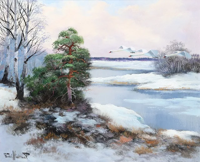 BERTIL WIDBRANDT. Olja på duk, signerad.