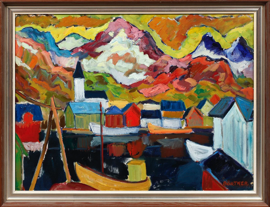 GUSTAF BÖRTNER. Landskap, olja på duk, signerad. — Paintings — Göteborgs Auktionsverk