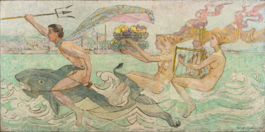 Munthe, Gerhard — "Neptun" 1911 — Kunst/Maleri — Blomqvist
