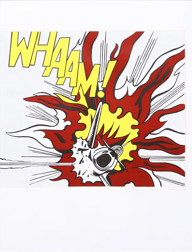 ROY LICHTENSTEIN. Affisch, färgoffsettryck, osignerad.