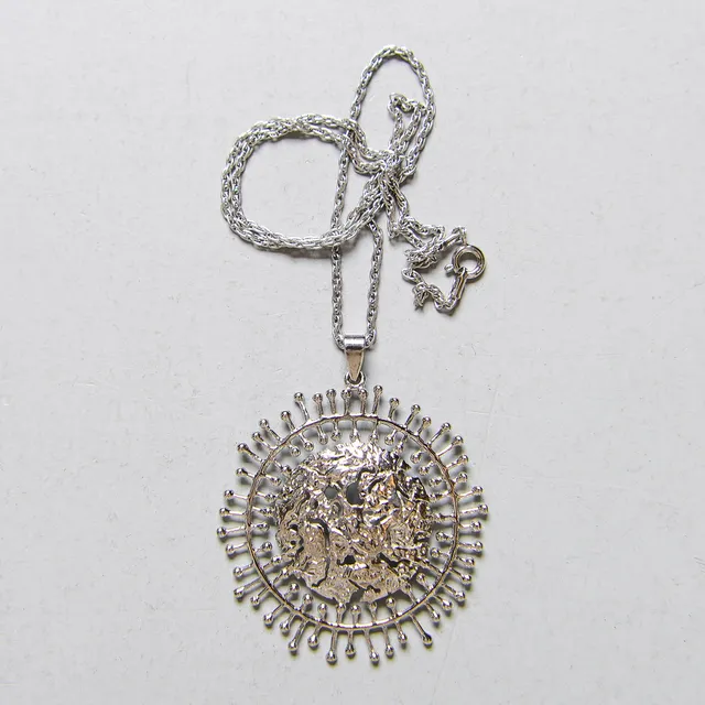 TAPIO WIRKKALA. Halsband, silver, "Full Moon, Kultakeskus Oy, Finland.