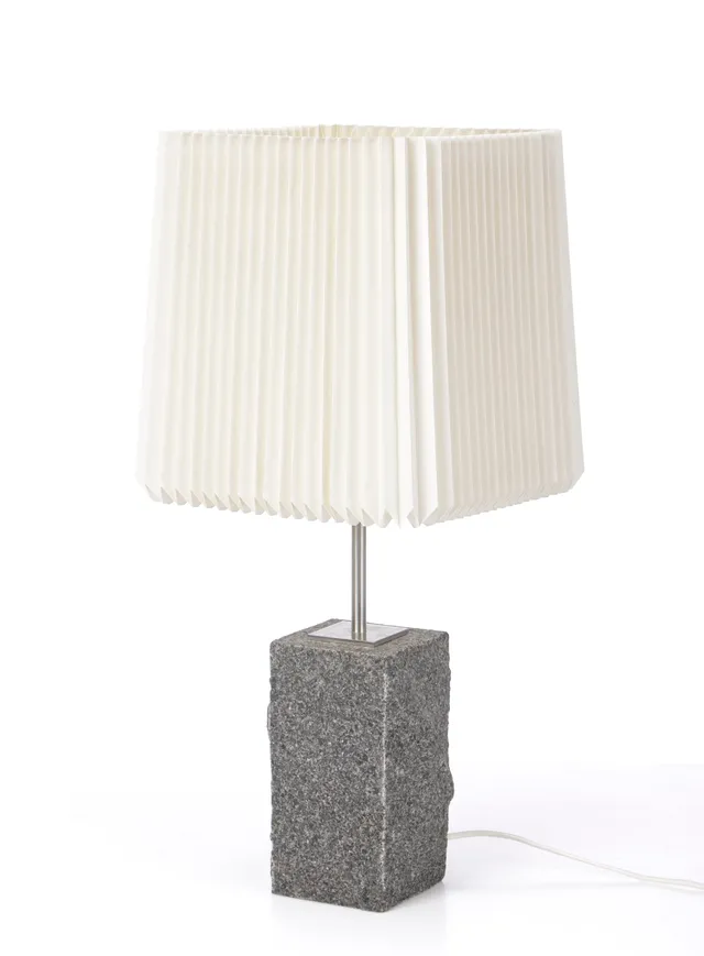 Le Klint. Table lamp with base of Bornholm granite