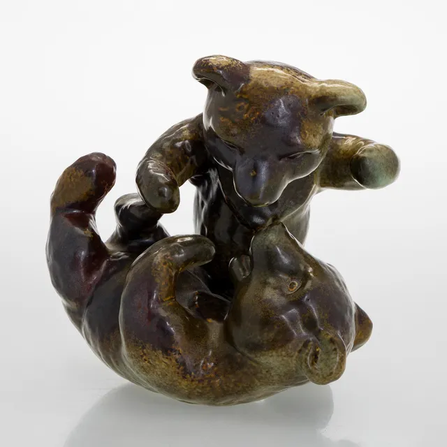 Karl Grössl, figurin, stengods, Rörstrand.