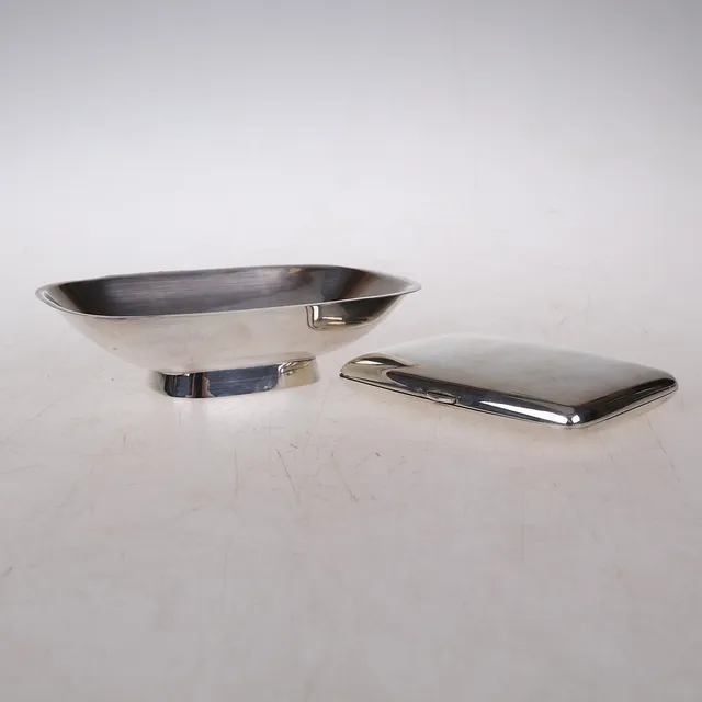 SKÅL, ETUI, Silver 216 Gr.