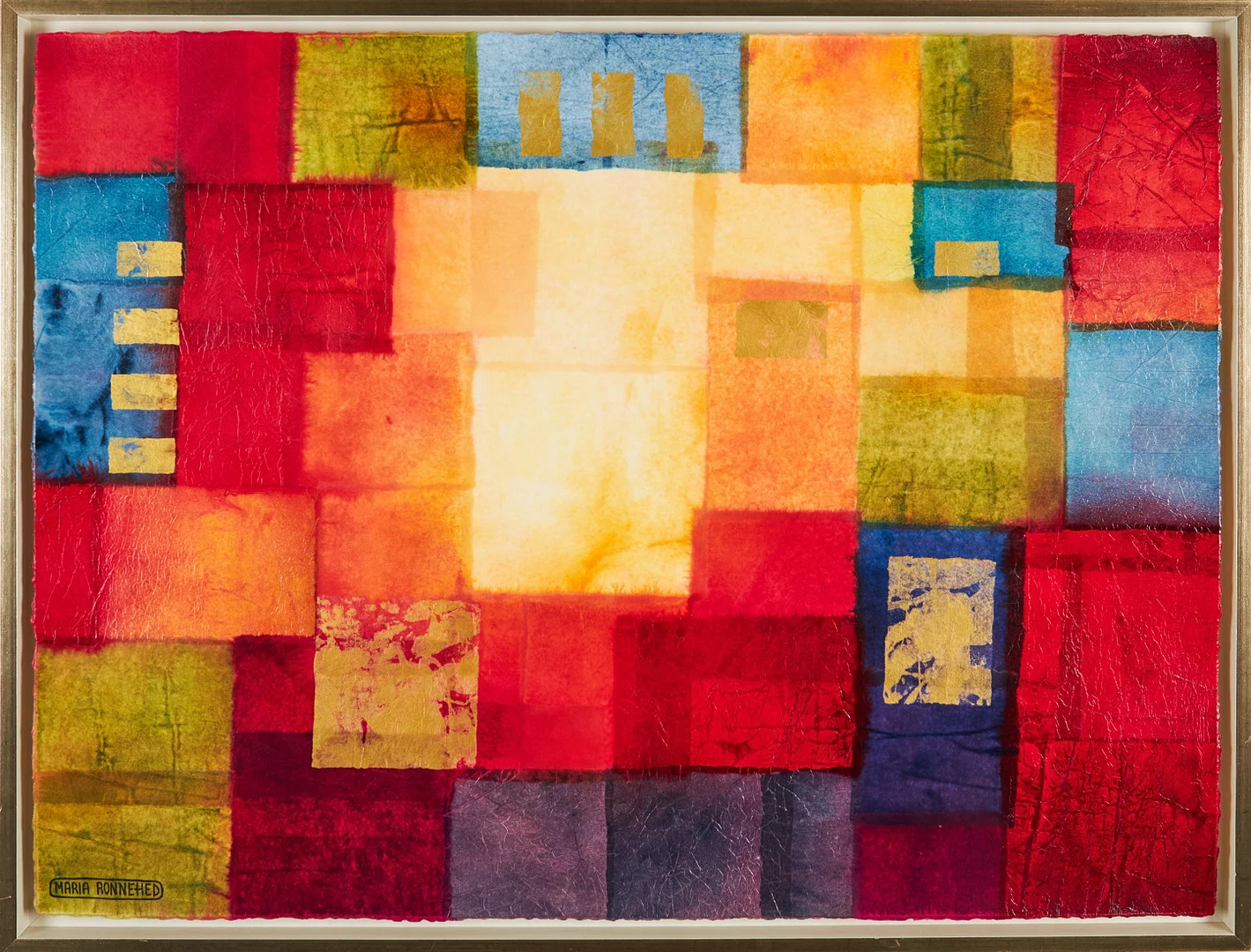 MARIA RONNEHED. Komposition, blandteknik, signerad Maria Ronnehed. — Paintings — Stockholms Auktionsverk Magasin 5