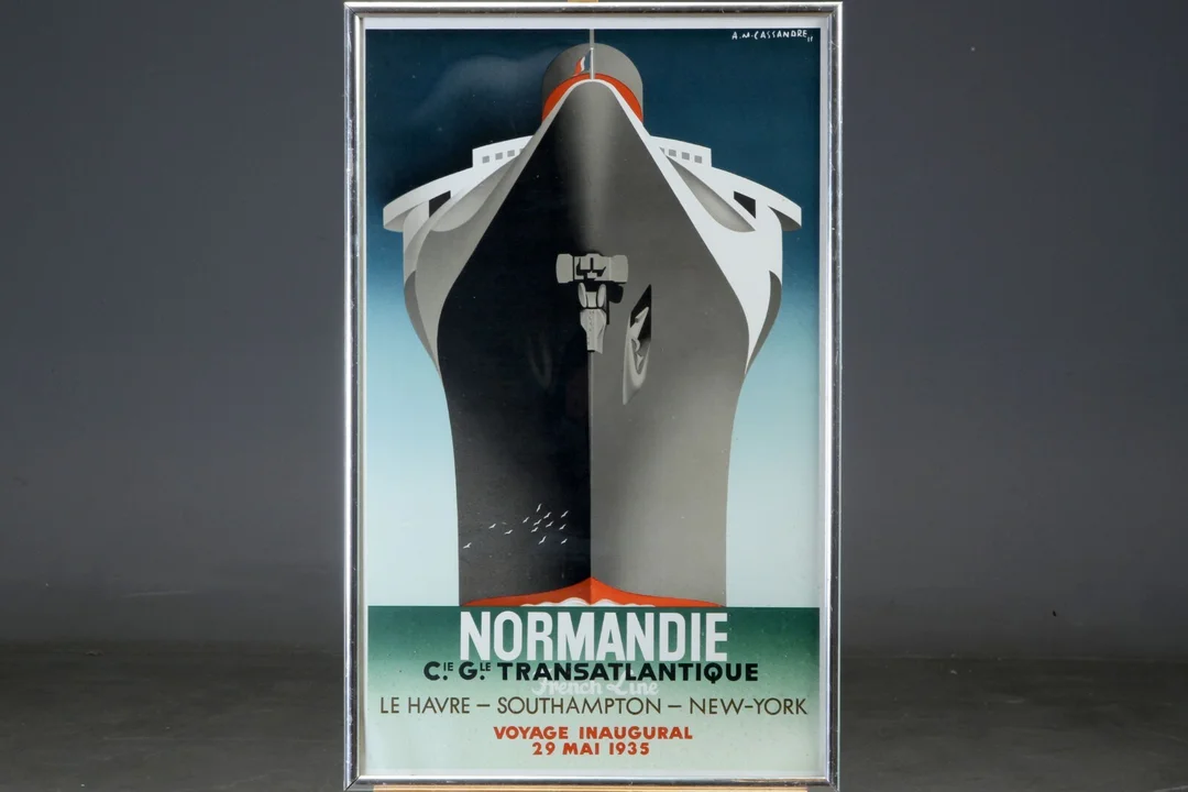 Adolphr Mouron Cassandre. Normandie plakat. — Paintings and sculptures/Prints and photography — Lauritz