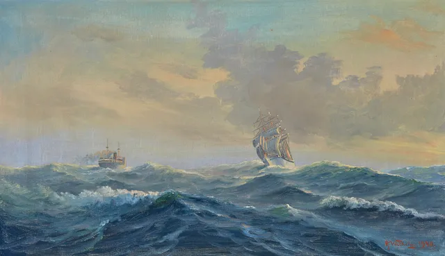 Wilhelms, Alexander — Seilskute og dampbåt, 1940