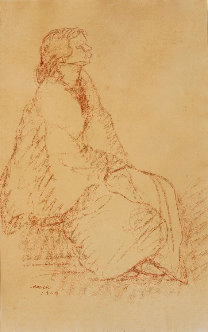 ISIDRE NONELL (1873–1911). Figura femenina. — Drawings — Barcelona Auctions