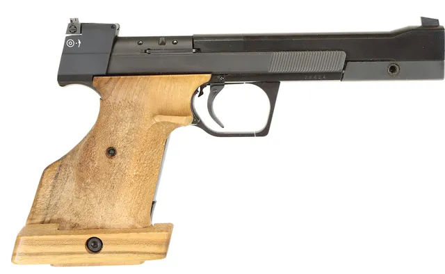PISTOL, fabrikat Hämmerli, modell 215 S, kaliber .22lr, tillv.nr 77424, se-nr SE1193446.
