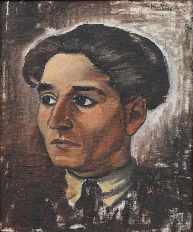 GÖSTA NORDBLAD (1897-1940). Porträtt, olja på duk, signerade Nordblad.
