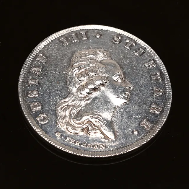 MEDALJ, silver, Gustav III, Svenska Akademiens instiftan, 1786.