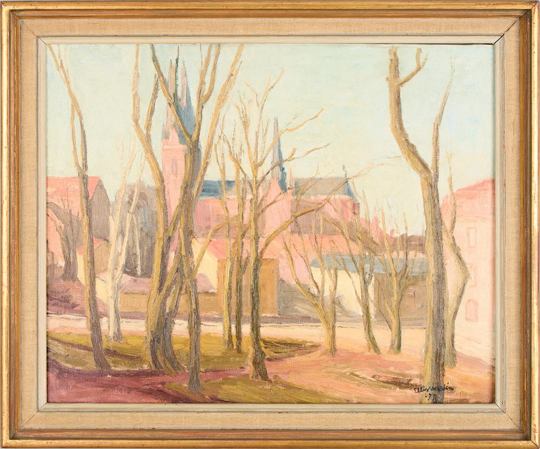 ELLIS WALLIN. Uppsala Domkyrka. — Paintings — Uppsala Auktionskammare