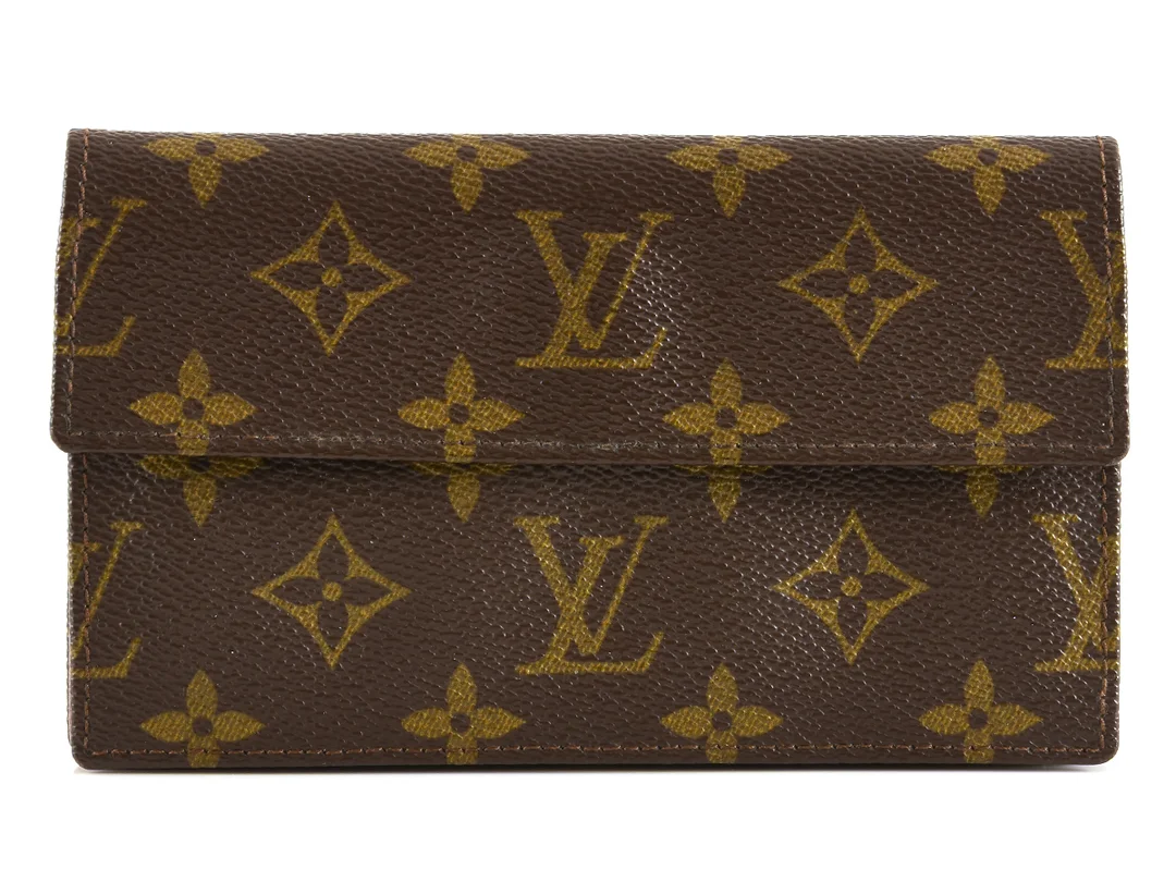 PLÅNBOK, LOUIS VUITTON, Vintage, monogram canvas, mynt, sedel, 16x10x1cm. — Accessoarer/Plånböcker — Kaplans
