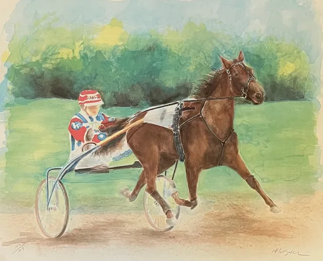 AL WAGIELLA. Ina Scot. Färglitografi, signerad och numrerad 104/199.