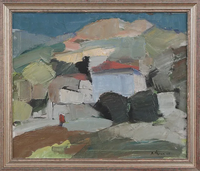 BENGT ÅGREN. OLJA på duk, motiv från Frankrike, signerad, 1900-tal.