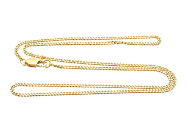 HALSKEDJA, 18K guld, pansarlänk, längd 45 cm, vikt 6,8 g.