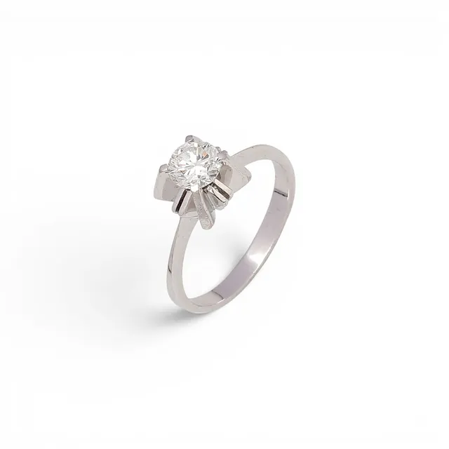 Solitaire ring, circa 1960.