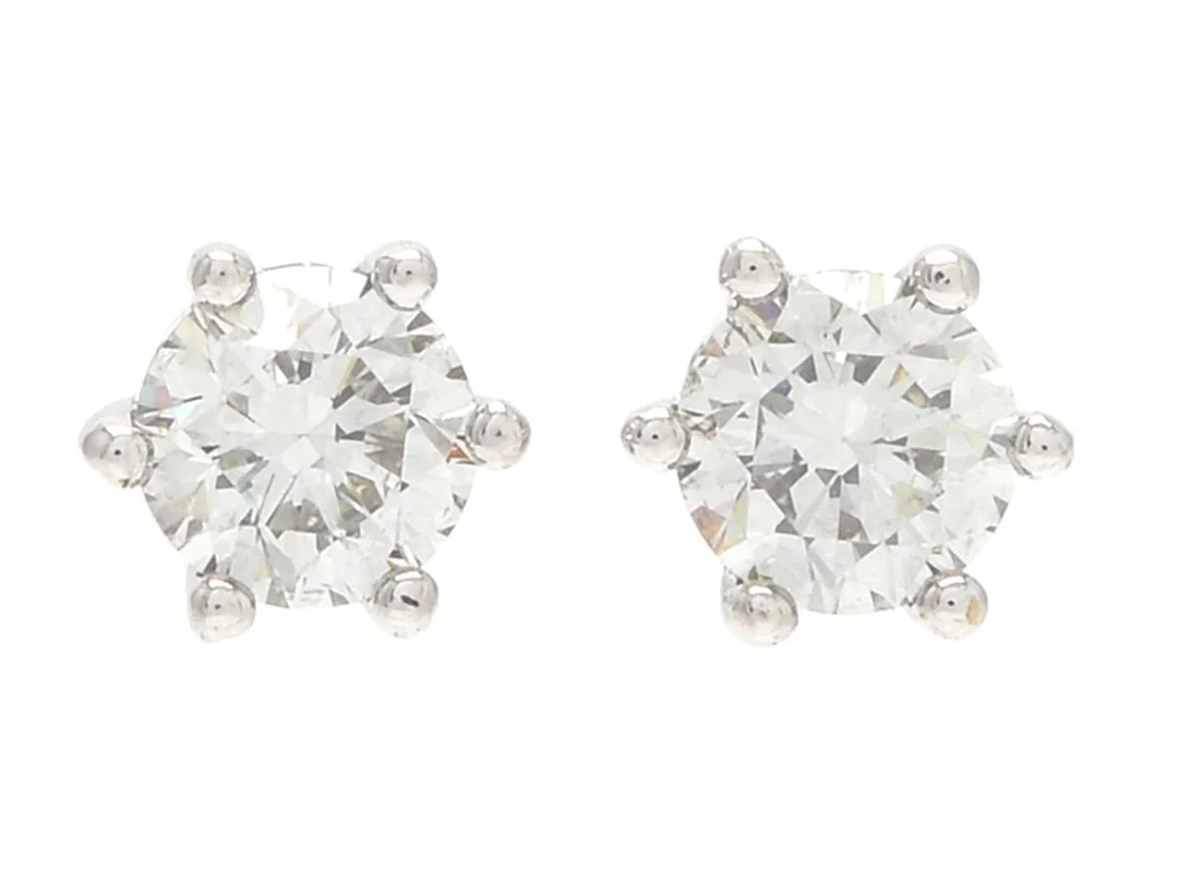 ENSTENSÖRHÄNGEN, 18K vitguld, briljantslipade diamanter ca 0,16 ctv, ca TW-W/VVS-VS, stift, vikt 1,4 g. — Smycken/Enstensörhängen — Kaplans