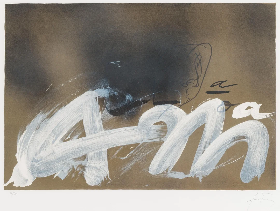 Antoni Tàpies, "A.M.". — Konst/Grafik — Bukowskis