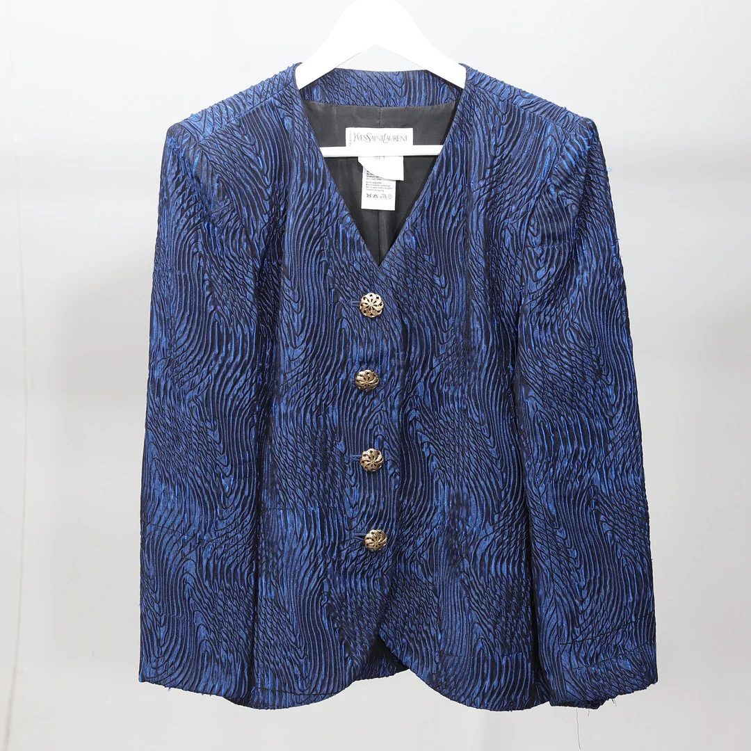 YVES SAINT LAURENT. Varation, kavaj, Frankrike. — Vintage & Designer Fashion — Gomér & Andersson Norrköping