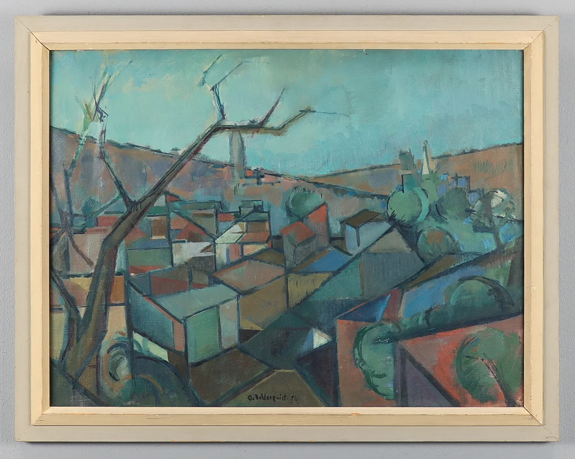 OLLE ZETTERQUIST. Olja på duk, signerad och daterad -51. — Paintings — Karlstad Hammarö Auktionsverk