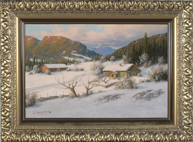 Aschenbach, Ernst — Vinterlandskap