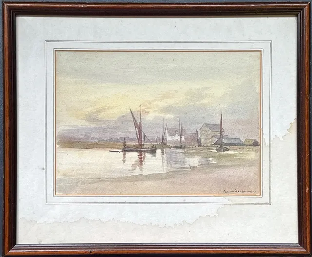 STAMBRIDGE, ESSEX WATERCOLOUR. 1899.