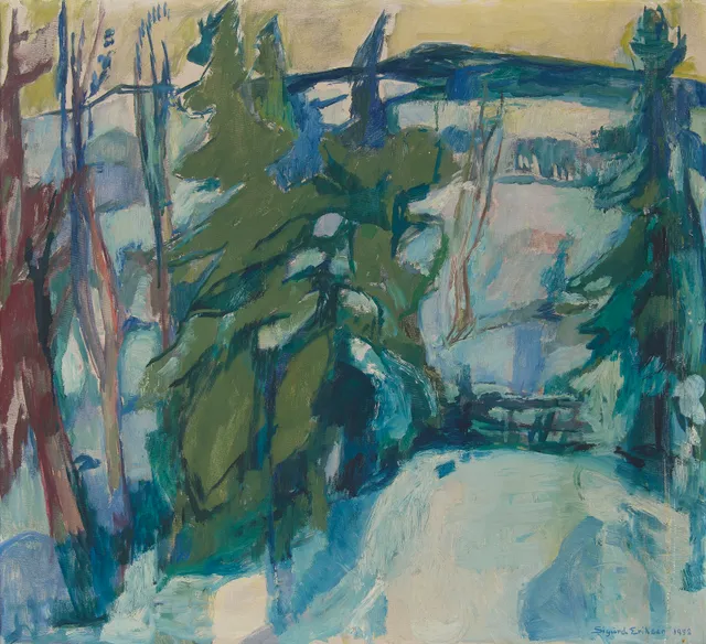 Eriksen, Sigurd — Vinterlandskap, 1952