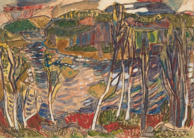 Gleditsch, Rolf Juell — "Fjellelv, Hitterdalen, Røros"