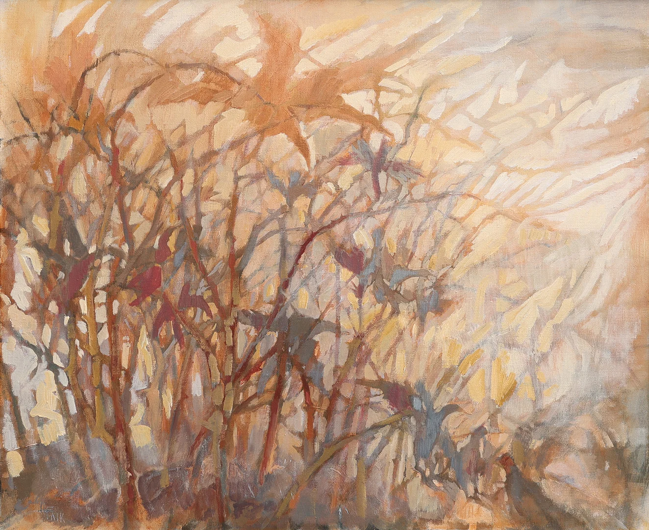HILDEGARD FALK. "ÖRNFÅGLAR". — Paintings — Crafoord Auktioner Lund