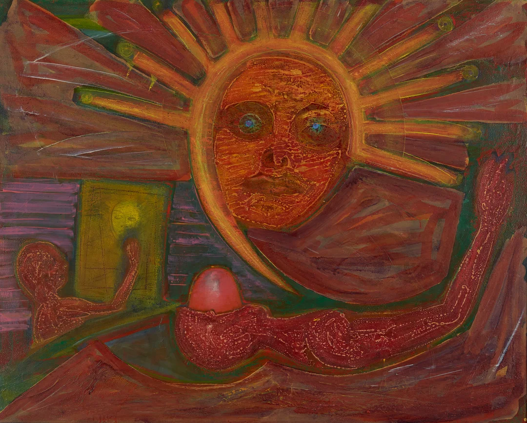 Carlsen, Bjørn — "Sol" 1997-8 — Kunst/Maleri — Blomqvist