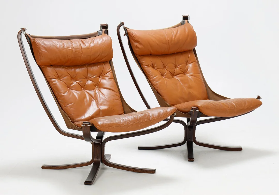 Ingmar Relling. A pair of high-back armchairs model Siesta (2) — Furniture/Lounge chairs — Lauritz