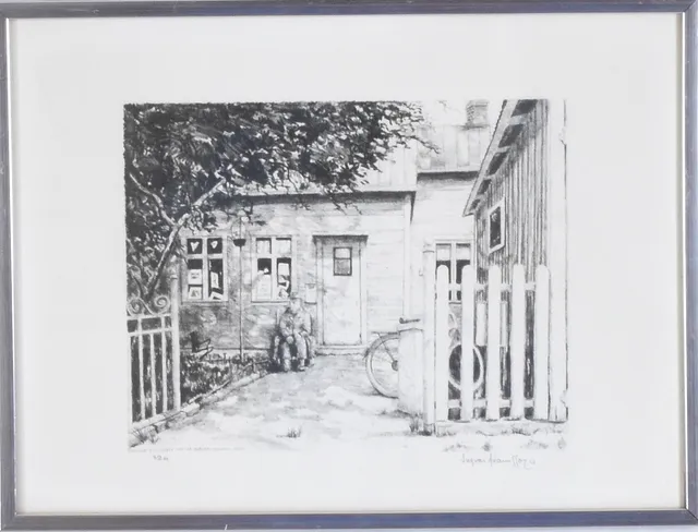 INGVAR ADAMSSON. Litografi.