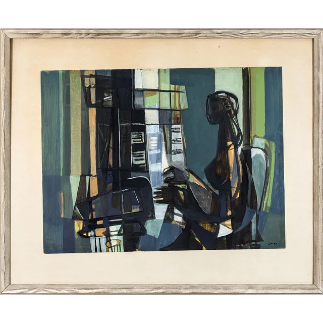 GEORGES DAYEZ (Frankrike, 1907-1991) gouache, signerad.