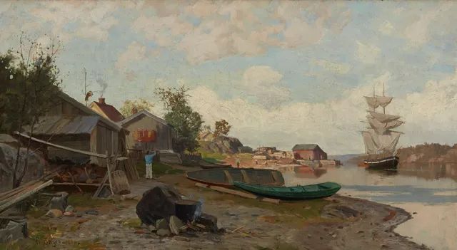 Borgen, Fredrik — Kystmiljø i Oslofjorden, 1881
