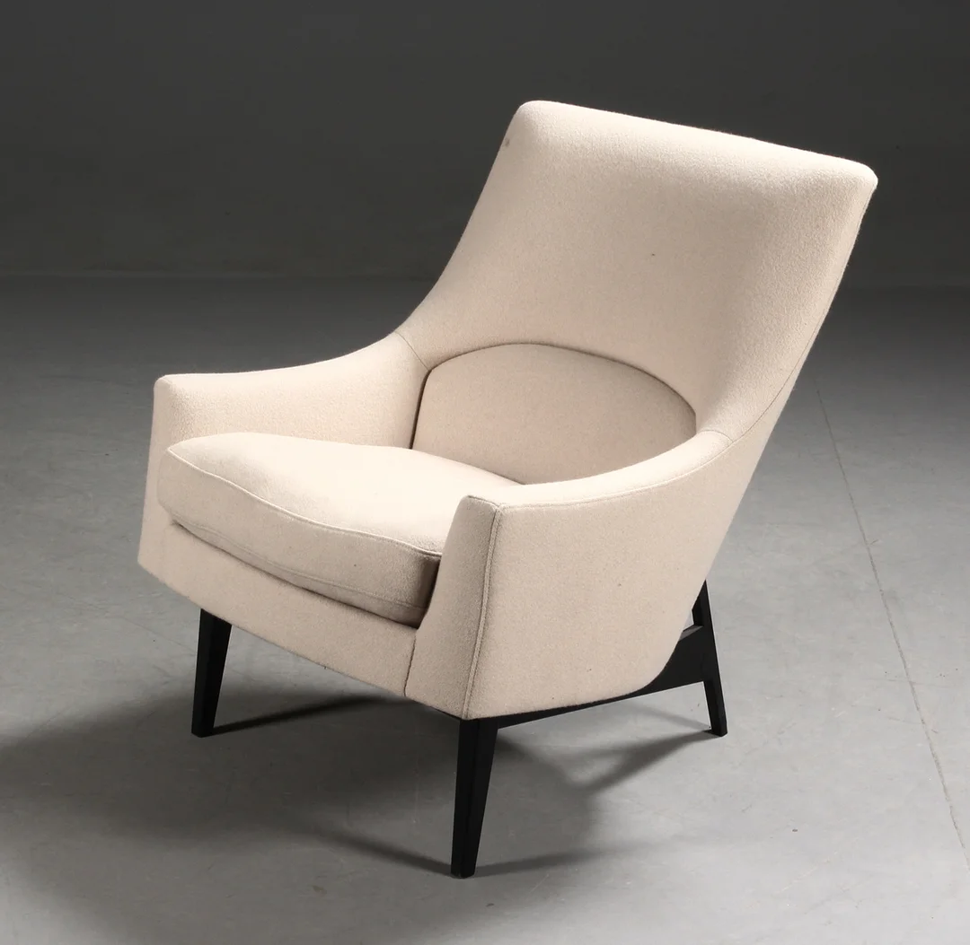 Jens Risom for Fredericia Furniture. Lounge chair, model 'A-chair' — Furniture/Lounge chairs — Lauritz