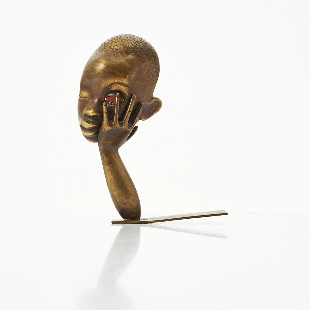 KARL HAGENAUER (1898-1956). Skulptur, mässing, Werkstätte Hagenauer, Wien, Österrike, 1950-tal. — Sculptures & Bronzes — Stockholms Auktionsverk Magasin 5