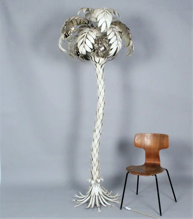 HANS KÖGL. Palmenleuchte / Stehlampe 1970er Jahre.