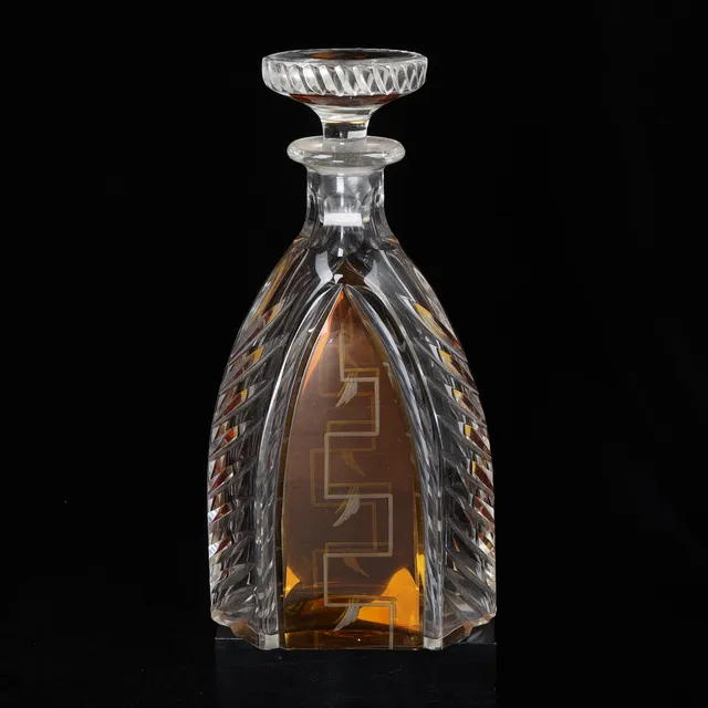 KARAFF, glas, art deco, 1930-tal.